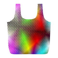 Abstract Rainbow Pattern Colorful Stars Space Full Print Recycle Bags (l)  by Mariart