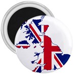 Britain Flag England Nations 3  Magnets Front