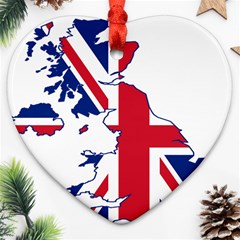 Britain Flag England Nations Ornament (heart)