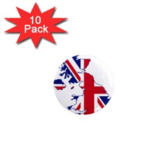 Britain Flag England Nations 1  Mini Magnet (10 Pack)  by Mariart