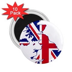 Britain Flag England Nations 2 25  Magnets (10 Pack)  by Mariart