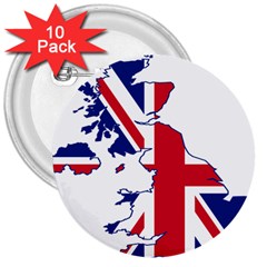 Britain Flag England Nations 3  Buttons (10 Pack)  by Mariart