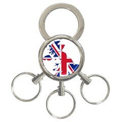 Britain Flag England Nations 3-ring Key Chains