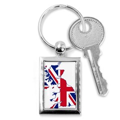 Britain Flag England Nations Key Chains (rectangle) 