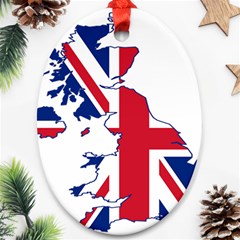 Britain Flag England Nations Oval Ornament (two Sides) by Mariart