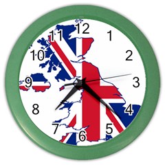 Britain Flag England Nations Color Wall Clocks by Mariart