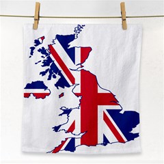 Britain Flag England Nations Face Towel by Mariart