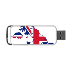 Britain Flag England Nations Portable Usb Flash (one Side) by Mariart