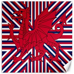 Alternatively Mega British America Red Dragon Canvas 12  X 12  