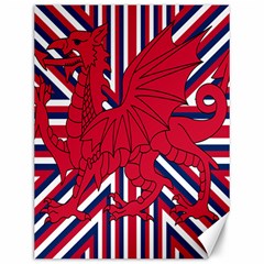 Alternatively Mega British America Red Dragon Canvas 12  X 16   by Mariart