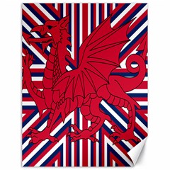 Alternatively Mega British America Red Dragon Canvas 18  X 24   by Mariart