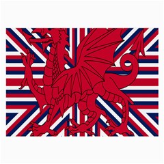 Alternatively Mega British America Red Dragon Large Glasses Cloth (2-side) by Mariart