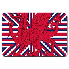 Alternatively Mega British America Red Dragon Large Doormat  by Mariart