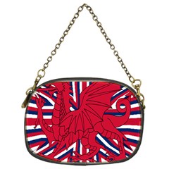 Alternatively Mega British America Red Dragon Chain Purses (two Sides)  by Mariart