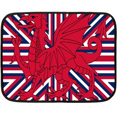 Alternatively Mega British America Red Dragon Fleece Blanket (mini) by Mariart