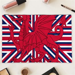 Alternatively Mega British America Red Dragon Cosmetic Bag (xxl)  by Mariart