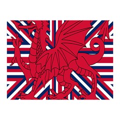 Alternatively Mega British America Red Dragon Double Sided Flano Blanket (mini)  by Mariart