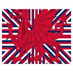 Alternatively Mega British America Red Dragon Double Sided Flano Blanket (medium)  by Mariart