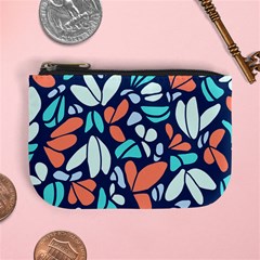 Blue Tossed Flower Floral Mini Coin Purses by Mariart