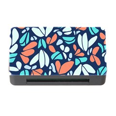 Blue Tossed Flower Floral Memory Card Reader With Cf by Mariart