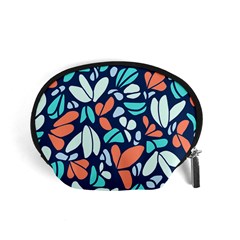 Blue Tossed Flower Floral Accessory Pouches (small) 