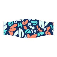 Blue Tossed Flower Floral Stretchable Headband by Mariart