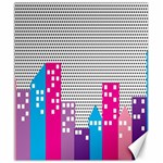 Building Polka City Rainbow Canvas 20  x 24   19.57 x23.15  Canvas - 1