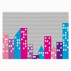 Building Polka City Rainbow Large Glasses Cloth (2-Side)