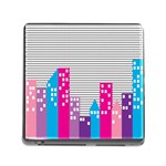 Building Polka City Rainbow Memory Card Reader (Square) Front