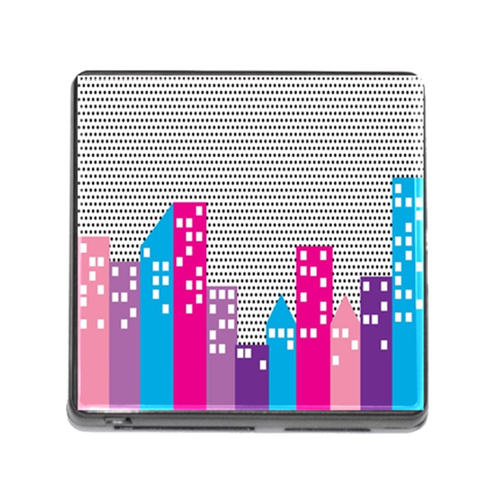 Building Polka City Rainbow Memory Card Reader (Square)