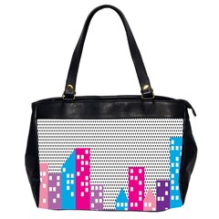 Building Polka City Rainbow Office Handbags (2 Sides) 