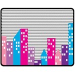 Building Polka City Rainbow Fleece Blanket (Medium)  60 x50  Blanket Front