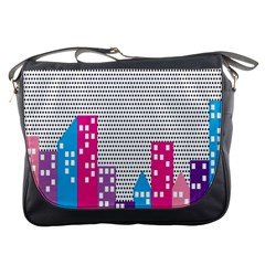 Building Polka City Rainbow Messenger Bags