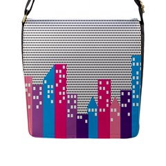 Building Polka City Rainbow Flap Messenger Bag (L) 