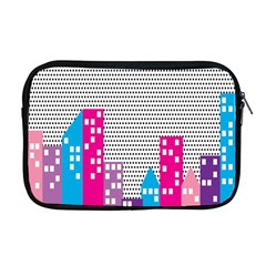 Building Polka City Rainbow Apple MacBook Pro 17  Zipper Case