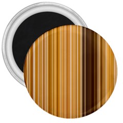 Brown Verticals Lines Stripes Colorful 3  Magnets by Mariart