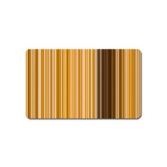 Brown Verticals Lines Stripes Colorful Magnet (name Card)