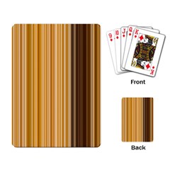 Brown Verticals Lines Stripes Colorful Playing Card by Mariart