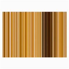 Brown Verticals Lines Stripes Colorful Large Glasses Cloth (2-side) by Mariart