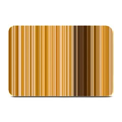 Brown Verticals Lines Stripes Colorful Plate Mats by Mariart