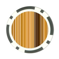 Brown Verticals Lines Stripes Colorful Poker Chip Card Guard by Mariart