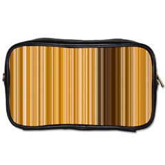 Brown Verticals Lines Stripes Colorful Toiletries Bags