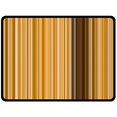 Brown Verticals Lines Stripes Colorful Fleece Blanket (large)  by Mariart