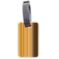 Brown Verticals Lines Stripes Colorful Luggage Tags (one Side)  by Mariart