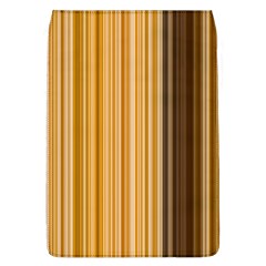 Brown Verticals Lines Stripes Colorful Flap Covers (l)  by Mariart