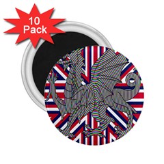 Alternatively Mega British America Dragon Illustration 2 25  Magnets (10 Pack)  by Mariart