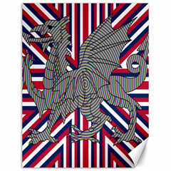 Alternatively Mega British America Dragon Illustration Canvas 12  X 16   by Mariart