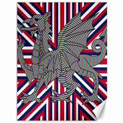 Alternatively Mega British America Dragon Illustration Canvas 36  X 48   by Mariart