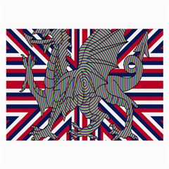 Alternatively Mega British America Dragon Illustration Large Glasses Cloth by Mariart