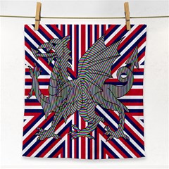 Alternatively Mega British America Dragon Illustration Face Towel by Mariart